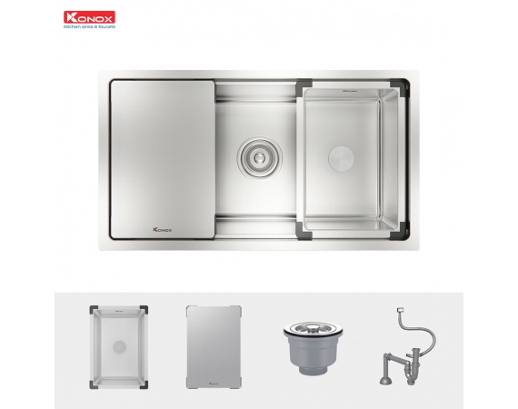 Chậu rửa bát chống xước KONOX Undermount Sink KN8146SU Dekor