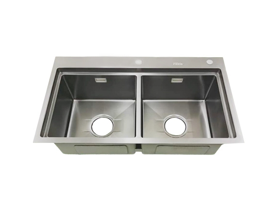 Chậu rửa bát màu đen nano Foxis FX-8247ND (82x47)