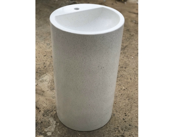 Chậu rửa mặt bê tông nghệ thuật chân đứng HD0090BT