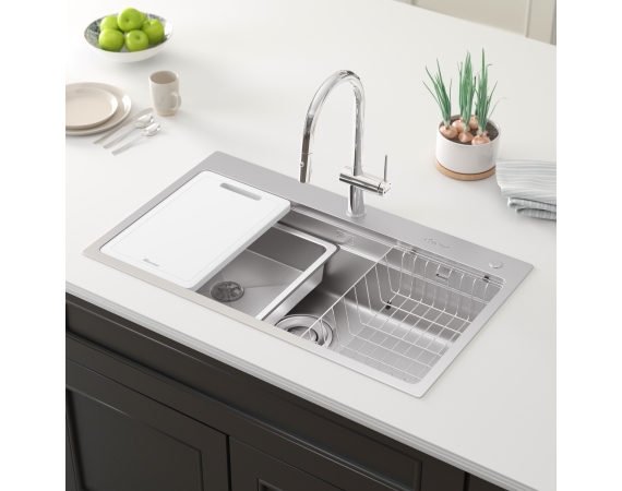 Chậu rửa bát 1 hố chống xước KONOX Workstation Sink KN8751TSDekor