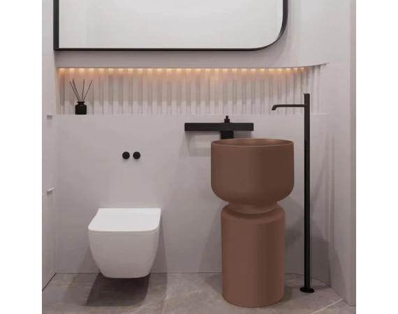 Chậu rửa lavabo nghệ thuật đá nhân tạo HDL6639