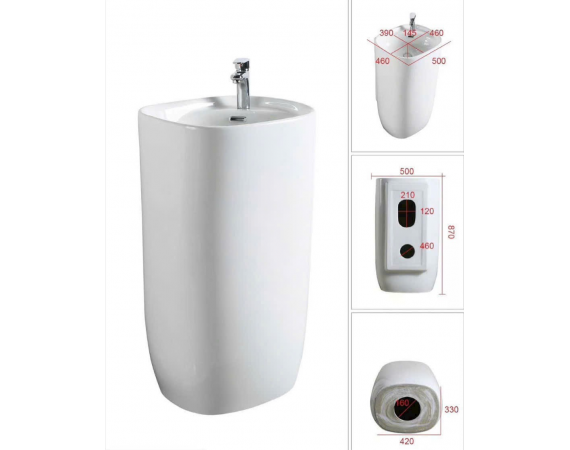 Chậu rửa lavabo nghệ thuật chân đứng LE8200
