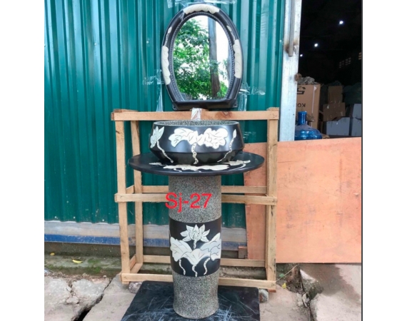 Chậu rửa lavabo nghệ thuật chân đứng HDSJ-27