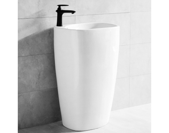 Chậu rửa mặt lavabo chân đứng HDB144 (520x440x850mm)