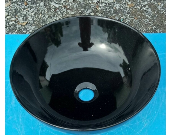 Chậu rửa lavabo tròn màu đen HD216-2