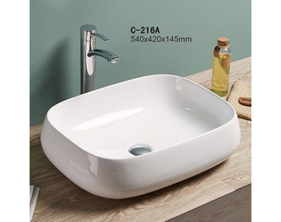 Chậu rửa lavabo đặt bàn Moonoah MN-C216A Nguyên liệu:Sử dụng đất sét và những n
