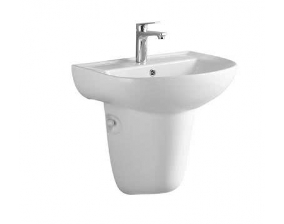Chậu rửa mặt lavabo treo tường chân lửng JOMOO 12808-1/11P-I011