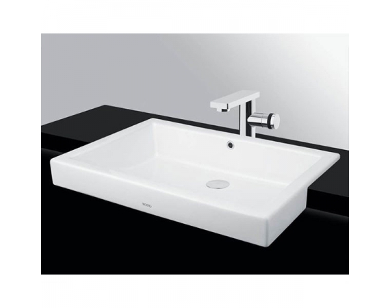 Chậu rửa lavabo bán âm bàn Toto LW646JWF