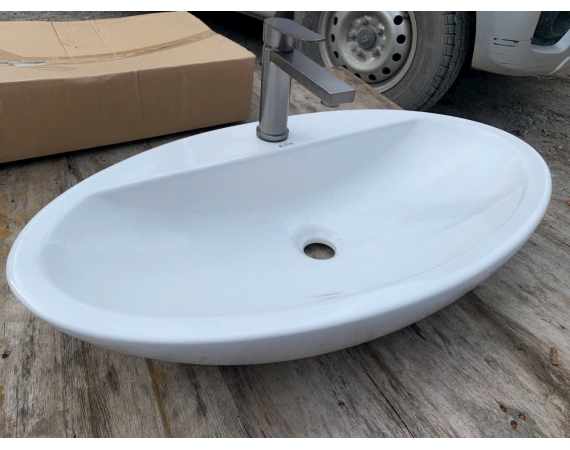 Chậu rửa lavabo đặt bàn siêu to LE7341 ( 730x 415x 135mm )