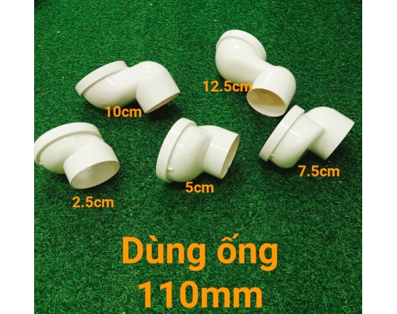Chỉnh lệch tâm bồn cầu,chuyển tâm bồn cầu 5cm,Phù hợp ống thoát phi 110mm 