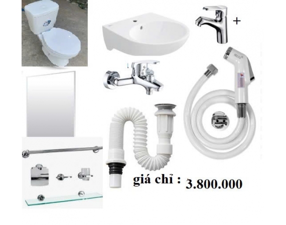 Combo thiết bị vệ sinh giá rẻ CM8