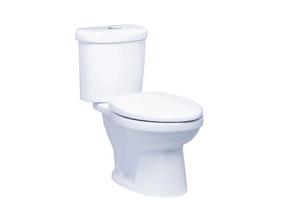 Bàn Cầu Hai Khối Caesar CTS1338 nắp êm