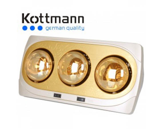 Đèn sưởi 3 bóng treo tường Kottmann K3B-NV