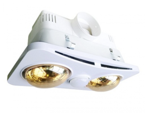 Đèn sưởi nhà tắm 2 bóng âm trần Braun Kohn BK02GR