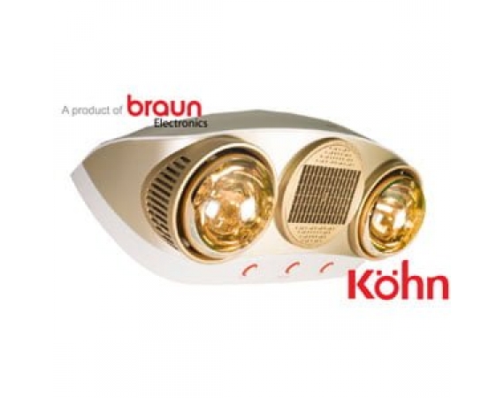 Đèn sưởi nhà tắm Braun Kohn KU02PG