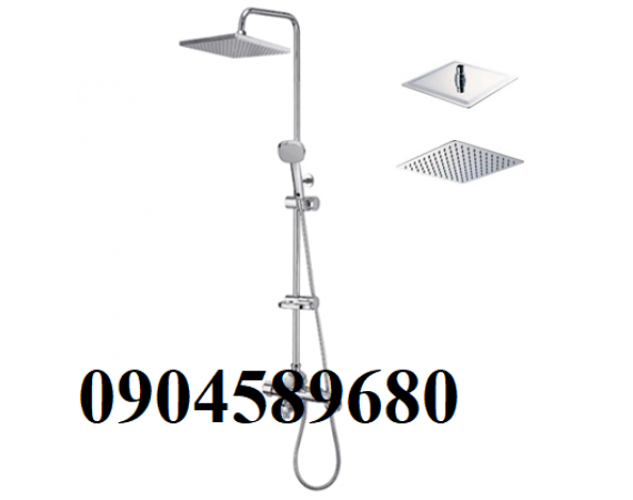 Sen cây tắm nhiệt độ ECOFA E367 (bát vuông inox 20 cm )