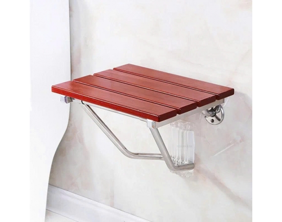 Ghế tắm treo tường bằng gỗ HD02