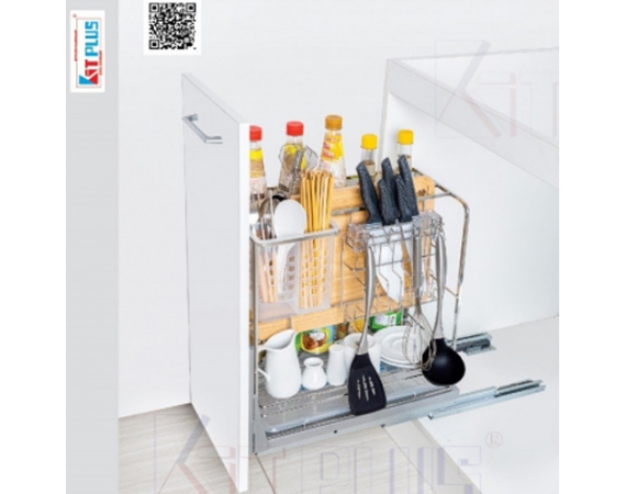 Giá dao thớt Inox nan vuông Kit Plus DE