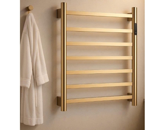 THANG SẤY KHĂN ĐIỆN MÀU VÀNG MỜ HDSK16G