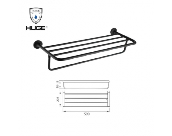 Giàn vắt khăn màu đen HUGE H-B1839B