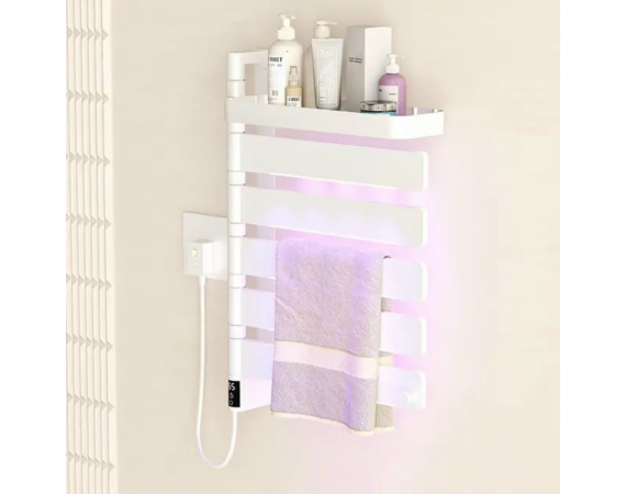 Giàn sấy khăn xoay đa năng kết hợp giá để đồ HDSK19