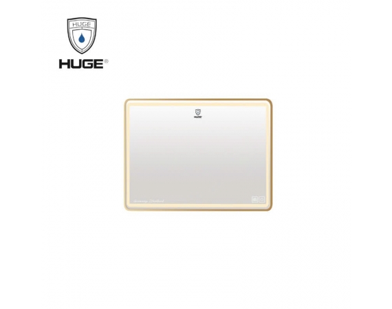 Gương đèn led Khung Vàng HUGE H-GLE03KG