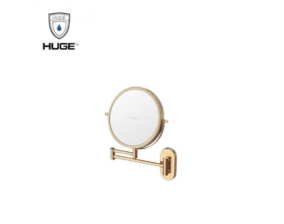 Gương trang điểm màu vàng HUGE H-M2007BG