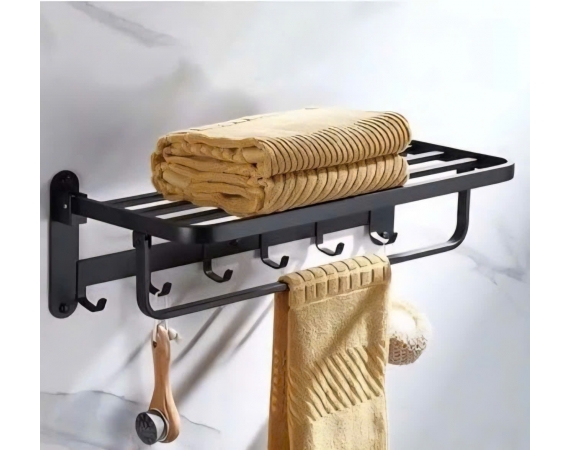 Giá treo khăn màu đen HD 132B
