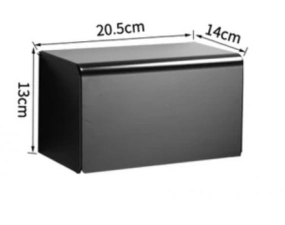 Hộp đựng giấy lau tay kèm lô giấy Inox 304 màu đen treo tường HD256B