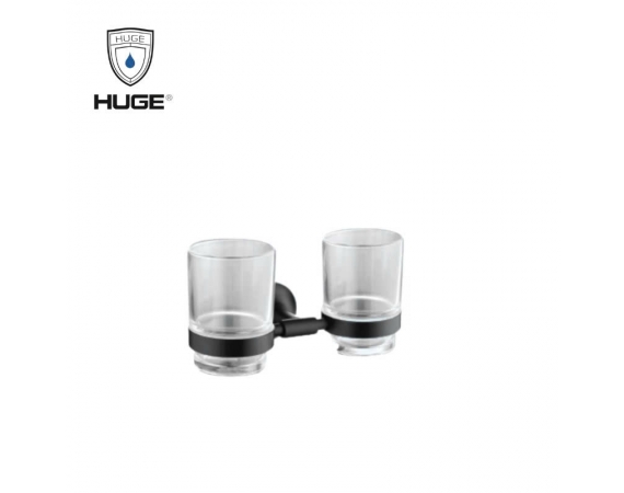 Kệ cốc đánh răng màu đen HUGE H-B1139B
