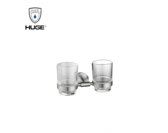 Kệ cốc đánh răng màu ghi HUGE H-B1139M