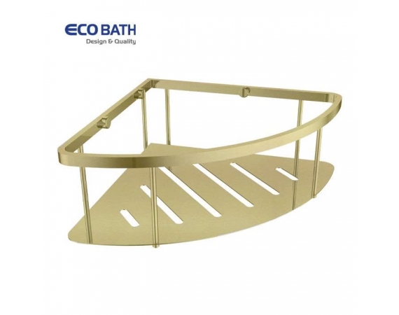 Kệ góc 1 tầng màu vàng EcoBath EC4067-1BG
