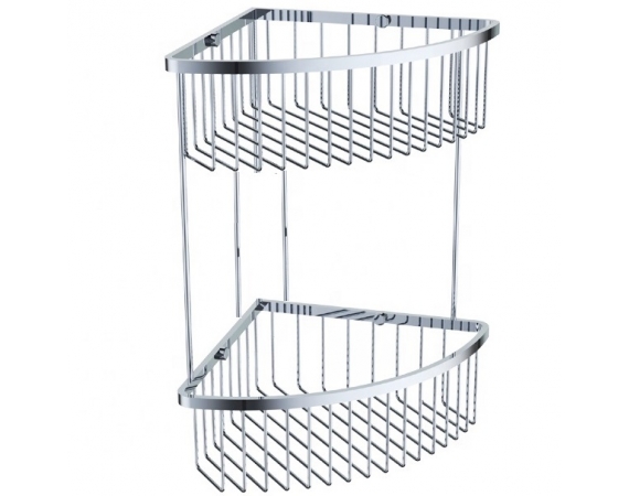 Kệ góc 1 tầng Đồng mạ Crom bóng DL250-2