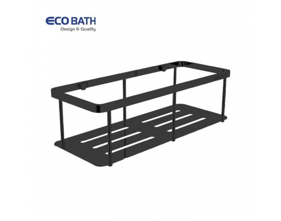 Kệ thẳng 1 tầng màu đen EcoBath EC4068-1MB