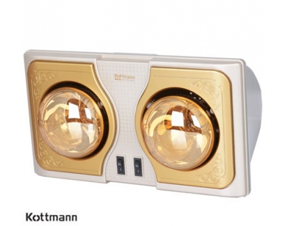 Đèn sưởi 2 bóng treo tường Kottmann K2B-H