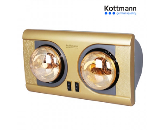 Đèn sưởi 2 bóng treo tường Kottmann – K2B-NV