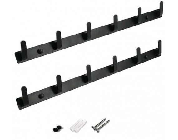 Móc áo 6 vấu màu đen MAM6D