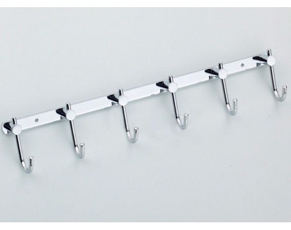 Móc áo 6 vấu đồng mạ màu Crom1503-6