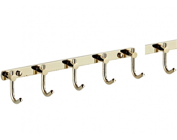 Móc áo 6 vấu đồng mạ màu vàng1503-6V