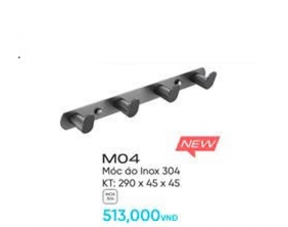 Móc treo quần áo màu đen ghi Dolson M04