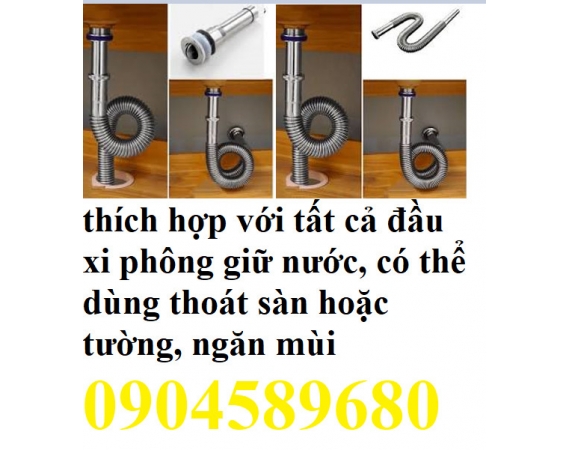 Đuôi xi phông uốn dẻo dài 80cm dùng khi bàn đá đặt cao,hoặc đường thoát nước đặt lệch,đuôi xi phông mềm có thể uốn cong
