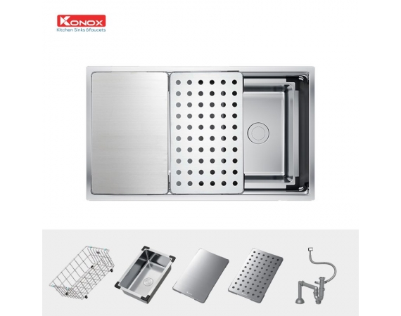 Chậu rửa bát chống xước Workstation Sink – Undermount Sink KN8644SU Dekor 