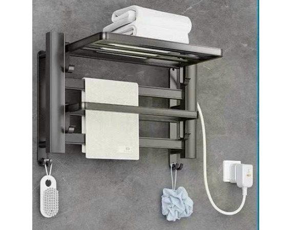 Giàn sấy khăn tắm khăn mặt màu đen HDSK15