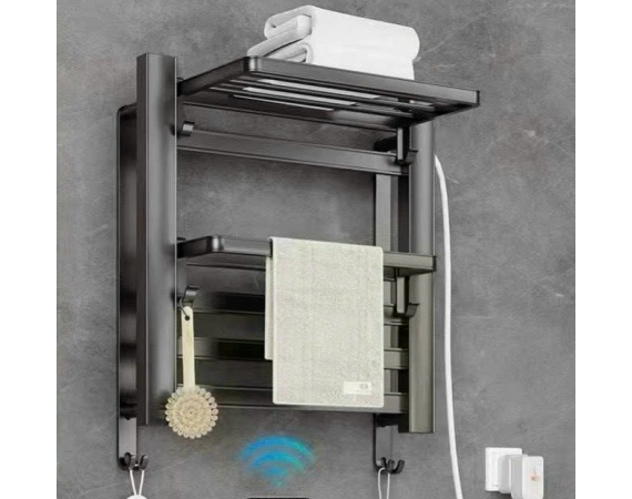 Giàn sấy khăn tắm khăn mặt màu đen HDSK16