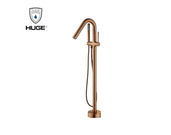 Sen bồn tắm đặt sàn màu vàng hồng HUHE H-SF866C