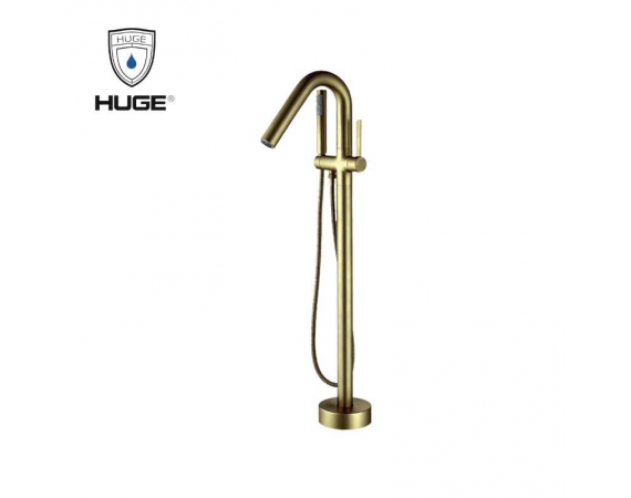 Sen bồn tắm đặt sàn màu vàng HUHE H-SF866G