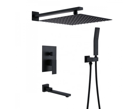 Sen tắm âm tường màu đen HD3008 bát âm tường
