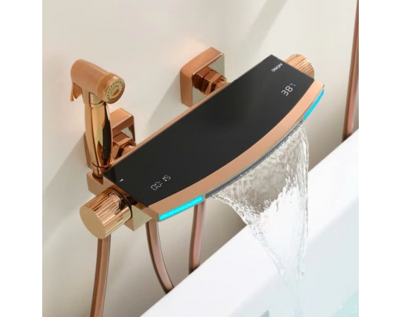 Sen bồn tắm dạng thác màu vàng hồng HD773R