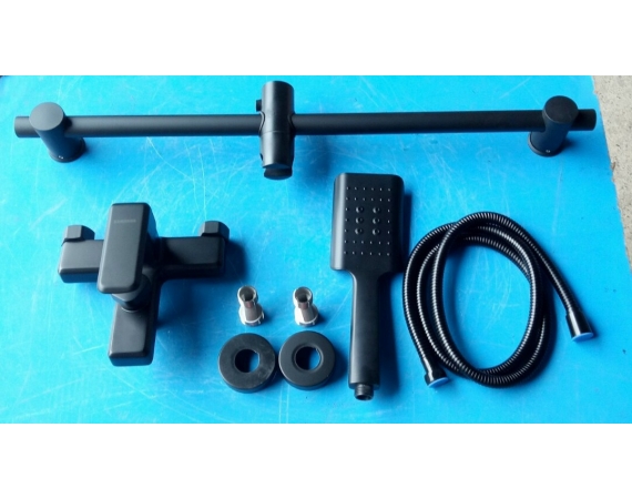 Sen tắm mạ màu đen kèm cần trượt sen HD2739B