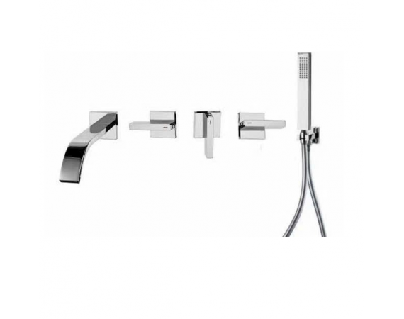 Sen bồn tắm âm tường mạ Crom HD334W